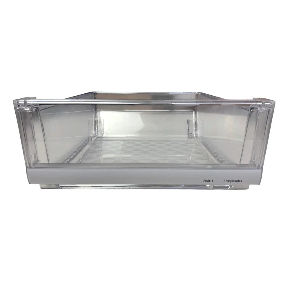 Clear Refrigerator Crisper Drawer Bin with Humidity Slider Rollers Replacement